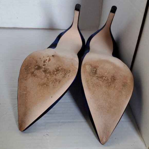 Zara Basic Stilettos Heels Pumps Shoes Pointed Toe Blue Black Women's WOMANS 5.5 - Picture 11 of 14